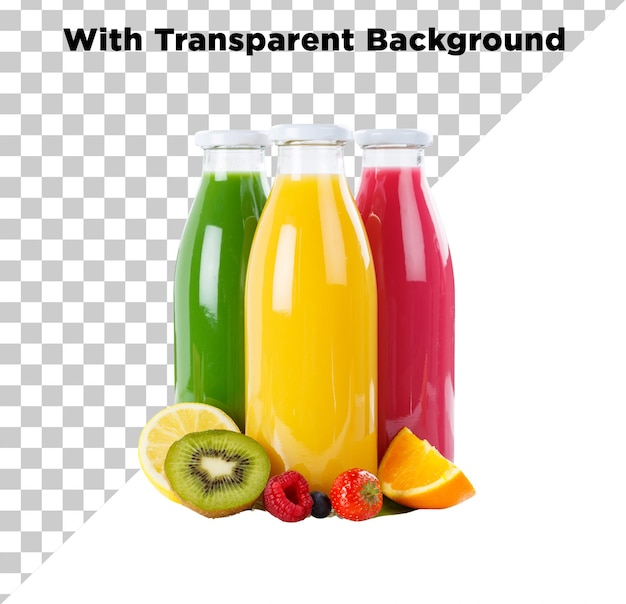 Healthy Fruit Juices png psd isolato su uno sfondo trasparente