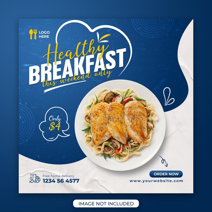 Healthy vegetables and food promotion social media instagram post banner design template Premium Psd