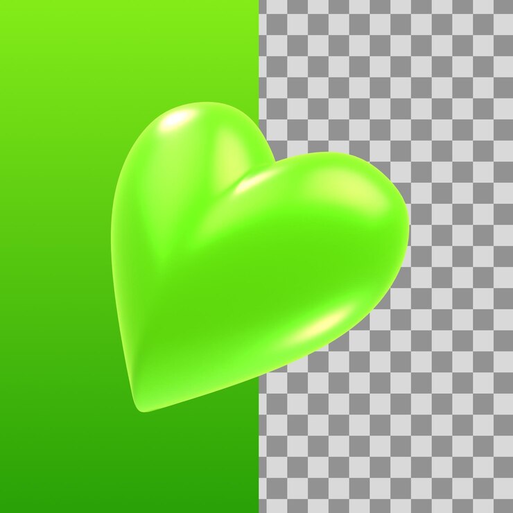 Heart icon 3D illustration