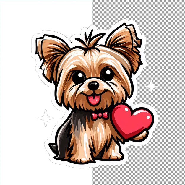 PSD heartholding howler sticker