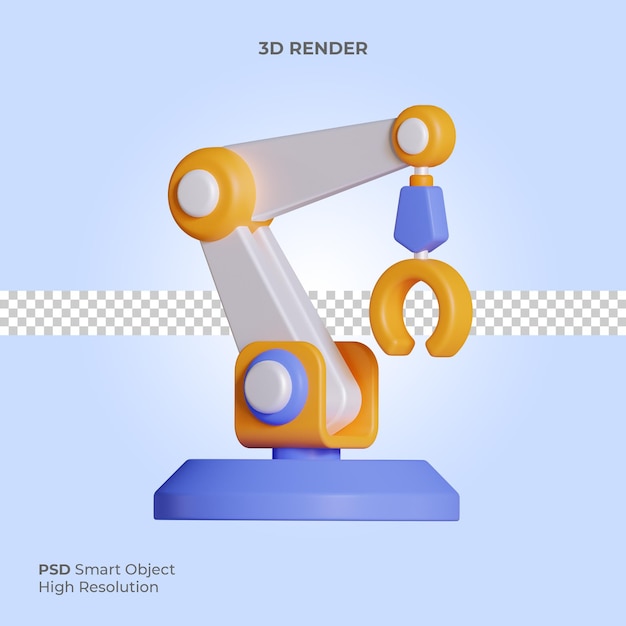 Hebemaschine symbol 3d-render-illustration isoliert premium-psd