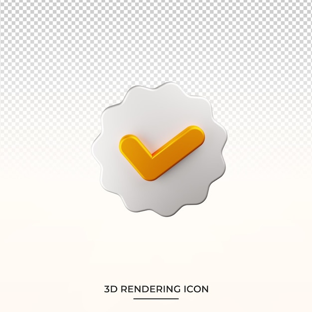 PSD hecho o éxito en la representación del icono 3d