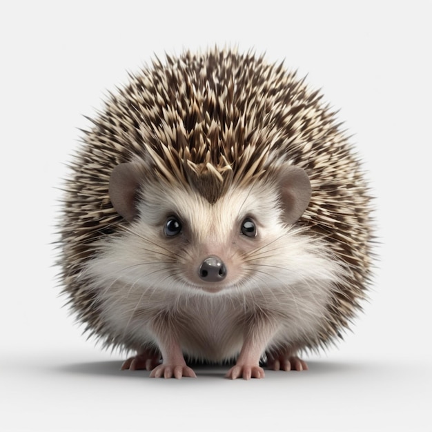 PSD hedgehog psd auf weißem hintergrund