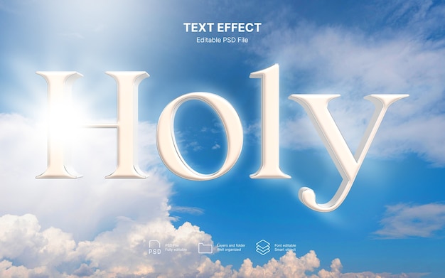 Heiliger Text-Effekt
