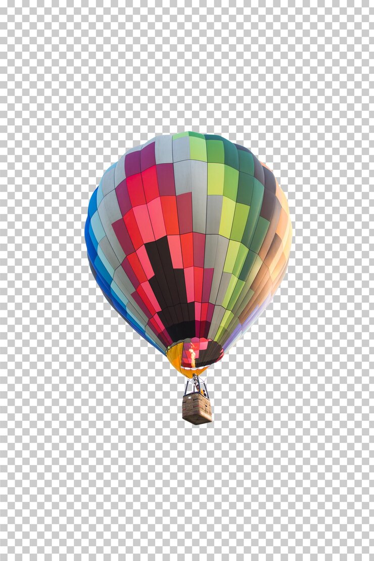 Heißluftballon isoliert