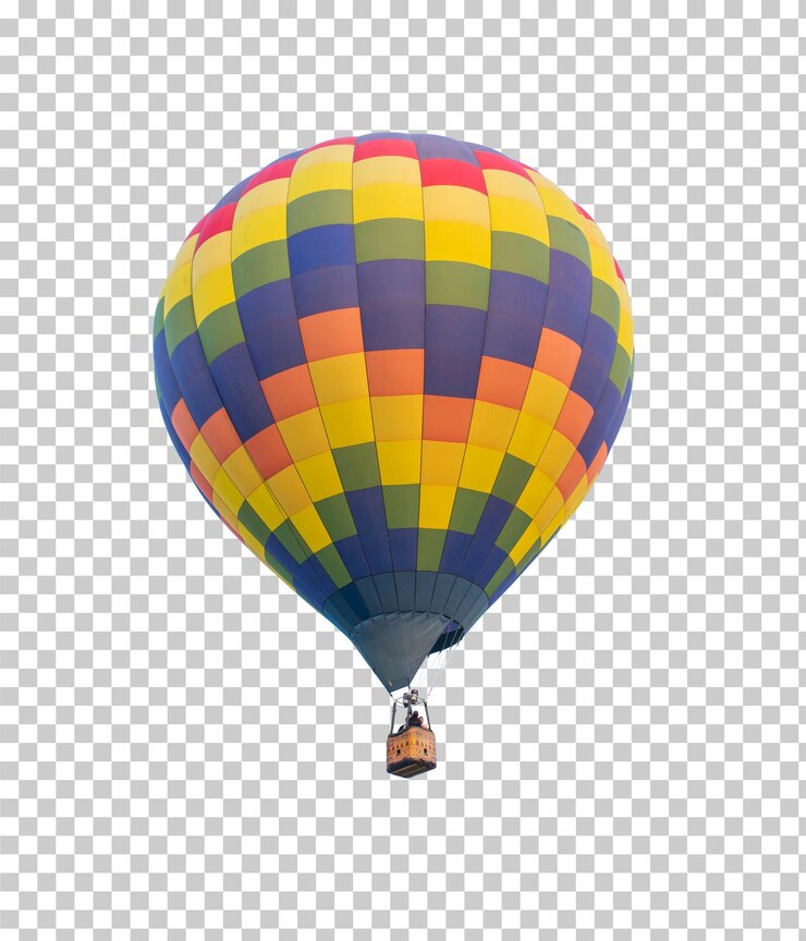 Heißluftballon isoliert