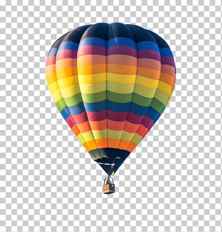 Heißluftballon isoliert