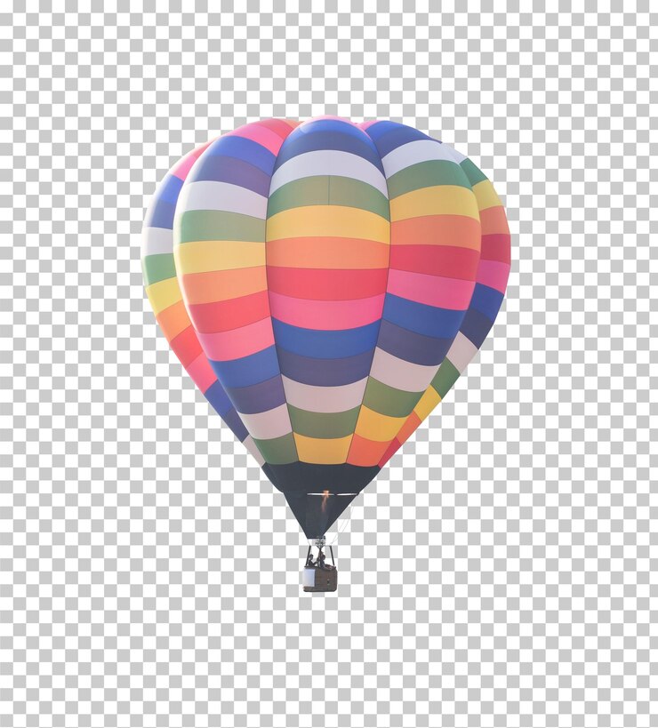 Heißluftballon isoliert