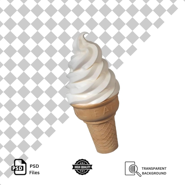 helado aislado sobre un fondo transparente
