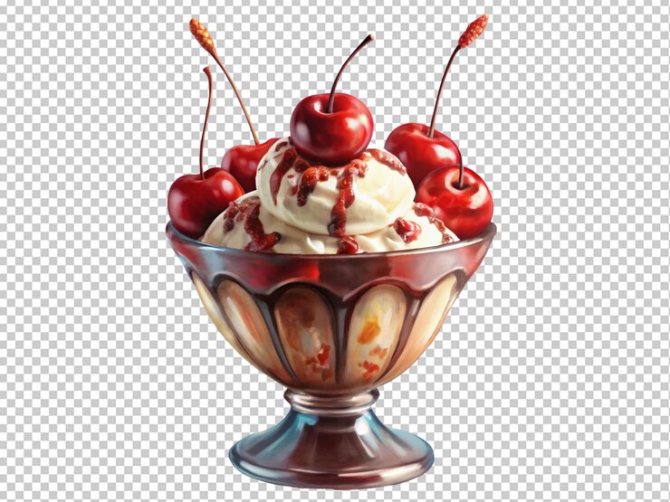 PSD helado de fresa