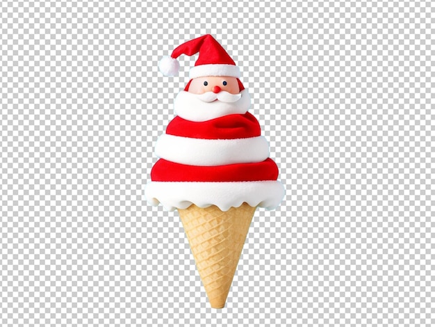 Helado de papa noel