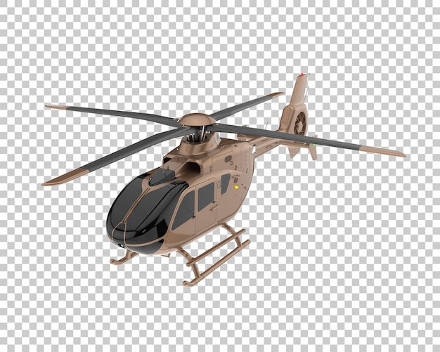 Hélicoptère Sur Fond Transparent. Rendu 3d - Illustration