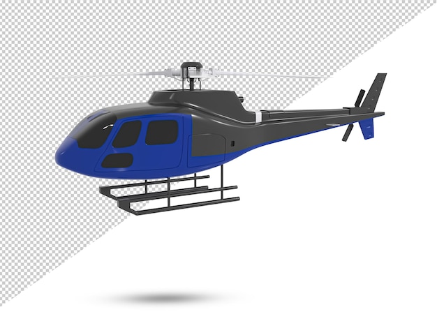 Helicóptero 3D ícone modelo 3d de helicóptero de combate 3D renderizado ilustração