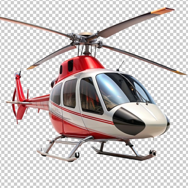PSD helicóptero em fundo transparente