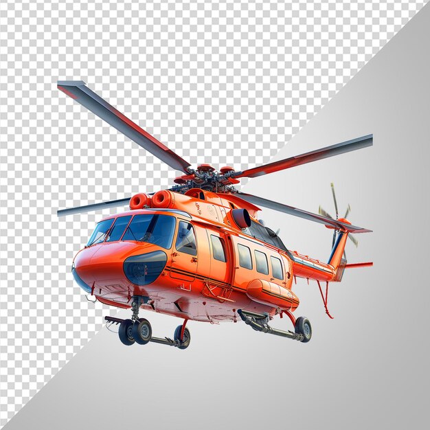 PSD helicóptero renderizado em 3d png