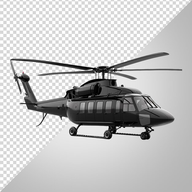 PSD helicóptero renderizado em 3d png