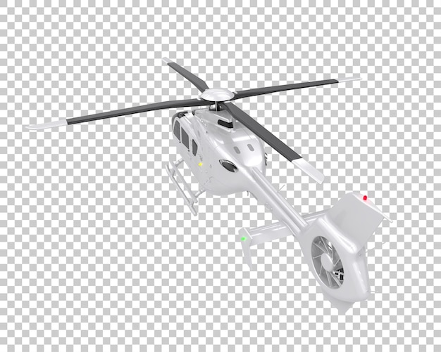 PSD helicóptero sobre fondo transparente. representación 3d - ilustración