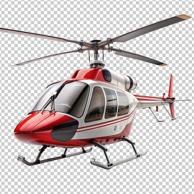 PSD helicóptero sobre un fondo transparente