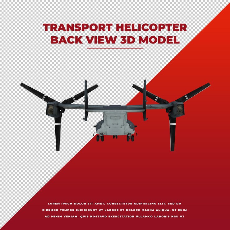 PSD helicóptero de transporte v22 ospbery