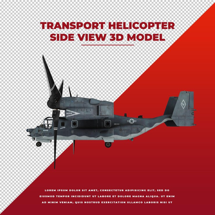 PSD helicóptero de transporte v22 ospbery