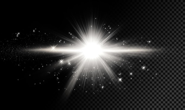 Heller Starburst-Licht-Effekt
