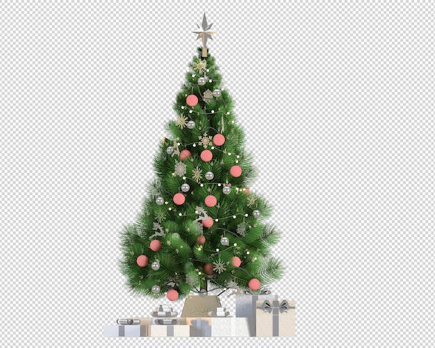 Hellgrün verzierte Weihnachtsbaum Geschenkbox