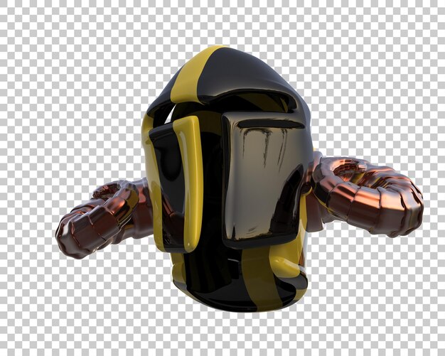 Helm gladiator terisolasi pada ilustrasi render 3D latar belakang