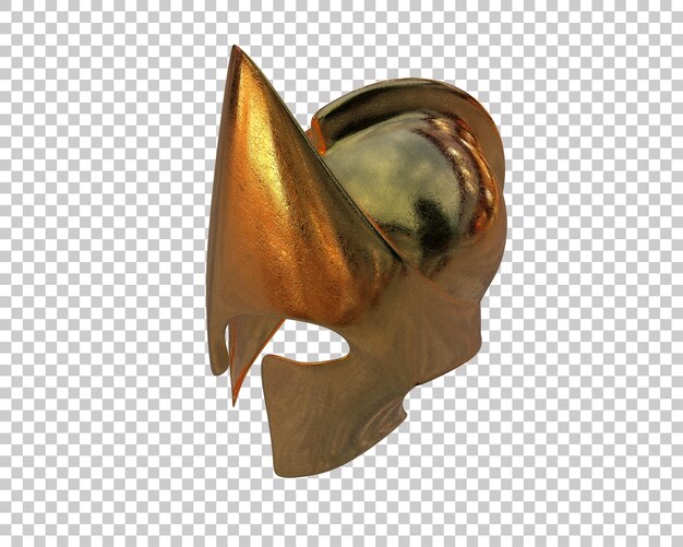 PSD helmet de gladiateur isolé sur le fond illustration de rendu 3d