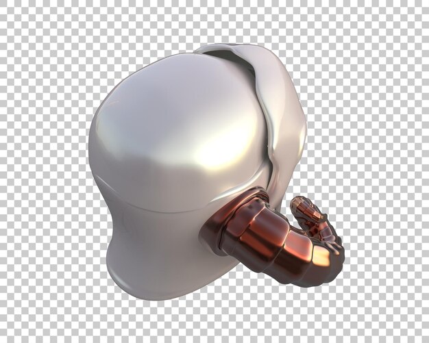 PSD helmet de gladiateur isolé sur le fond illustration de rendu 3d