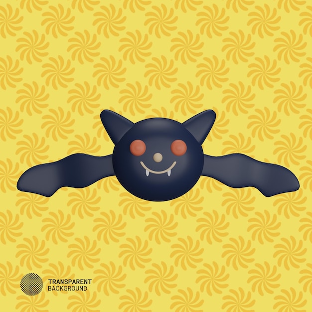 heloween Fledermaus 3D-Rendering