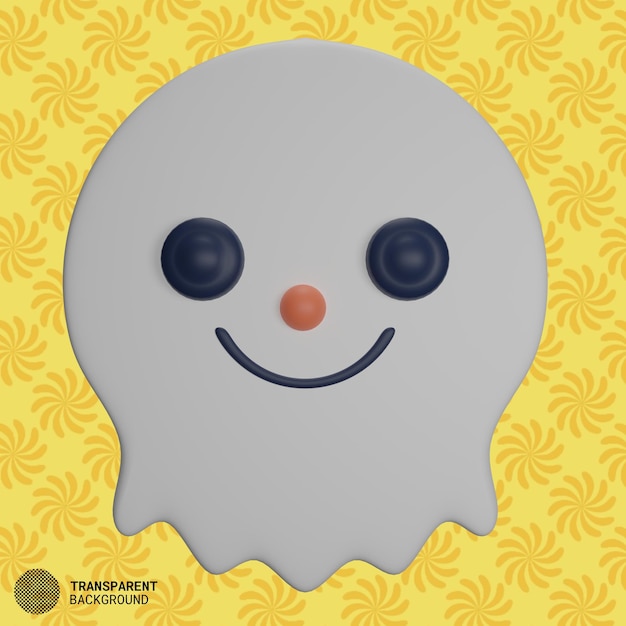 Heloween ghost character 3d-rendering