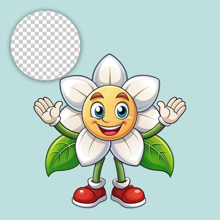 PSD de l'herbe sauvage et des fleurs sur un fond transparent