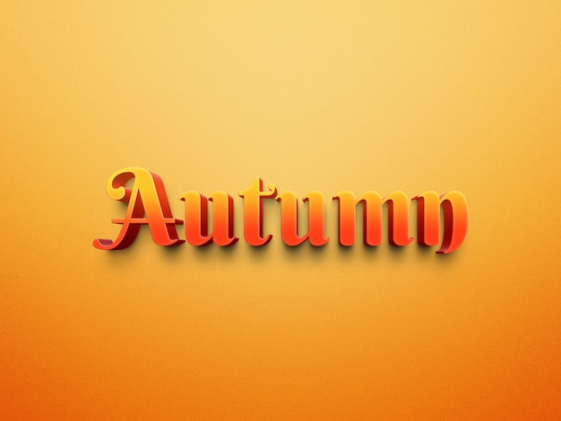 Herbst texteffekte photoshop-datei