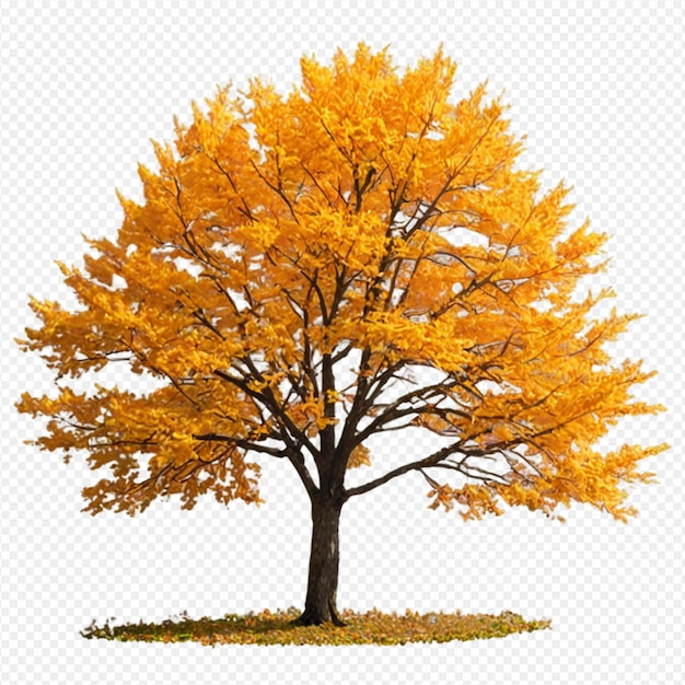 Herbstbaum-Design-Illustration auf durchsichtigem Hintergrund