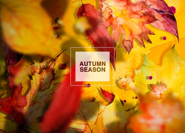 PSD herbstsaison hintergrund