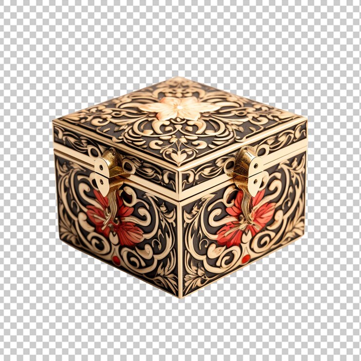 PSD hermosa caja de pendientes png