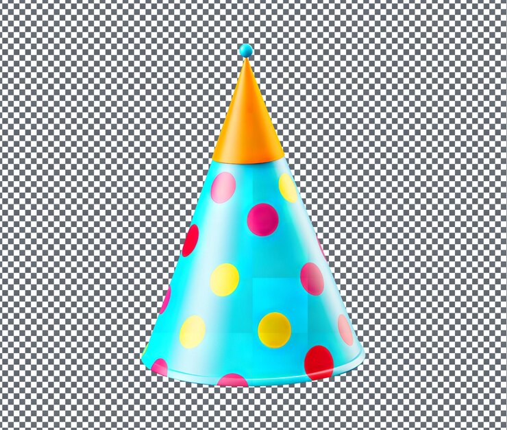 PSD la hermosa fiesta de año nuevo ha aislado en un fondo transparente