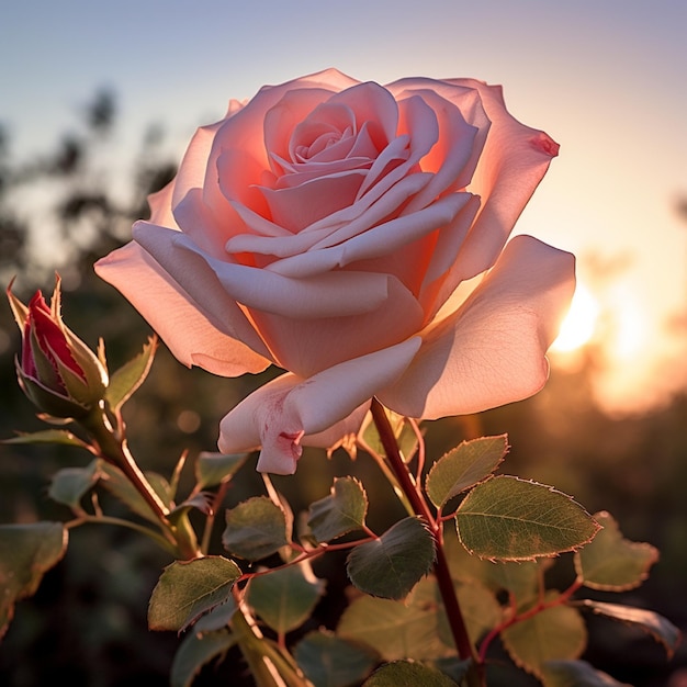 Hermosa flor rosa