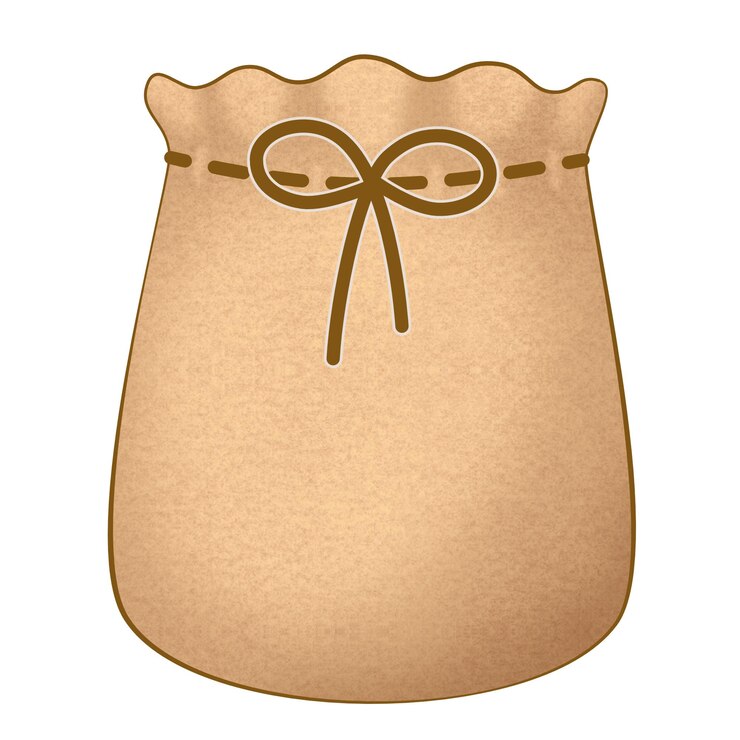 PSD hermosa ilustración de la bolsa de fondo transparente en el archivo psd