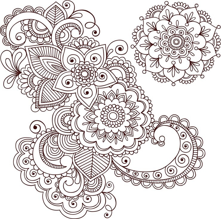 Hermosa ilustración de flores para el fondo