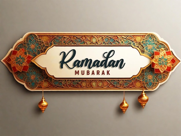 hermosa imagen de fondo islámico de ramadán kareem