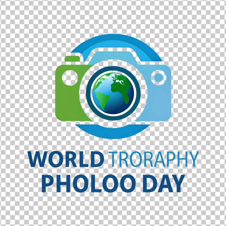 PSD una hermosa imagen con motivo del día mundial de la fotografía generador de ia