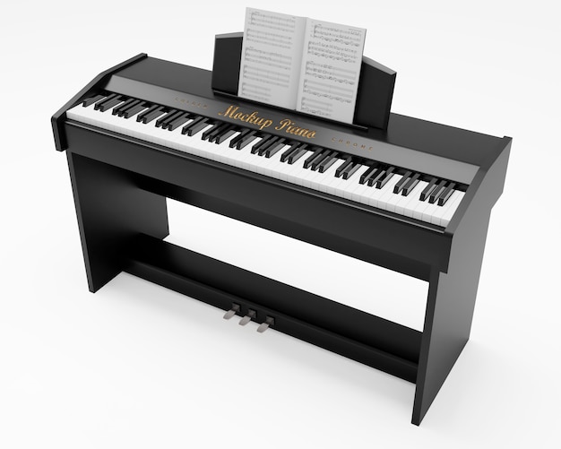 Hermosa maqueta de piano