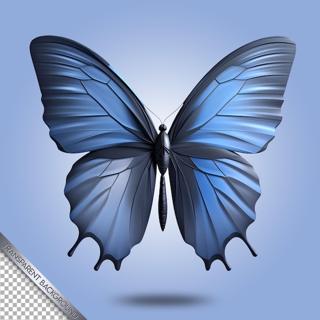 hermosa mariposa fondo transparente