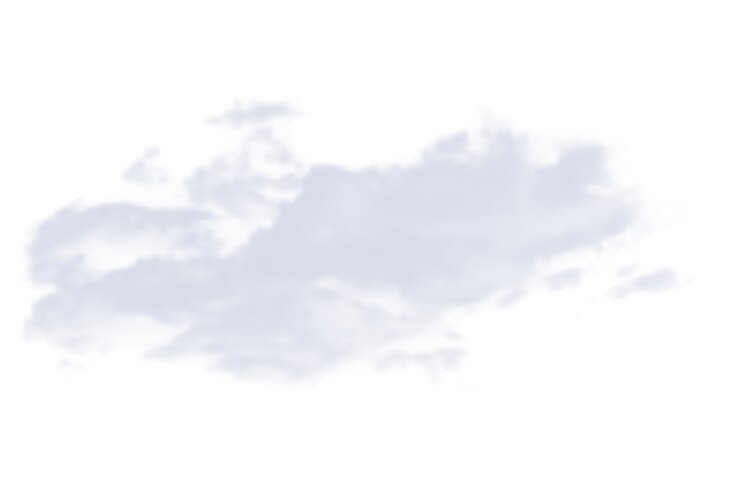 PSD una hermosa nube blanca