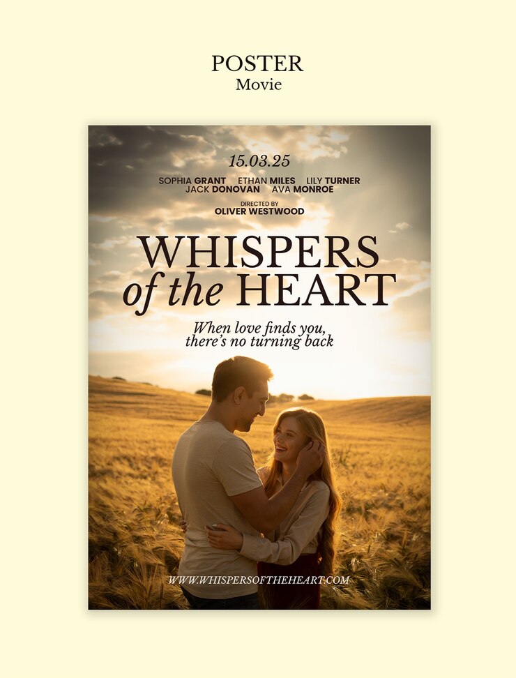 Hermosa nueva plantilla de película