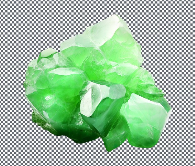 PSD hermosa piedra de jade aislada sobre fondo transparente