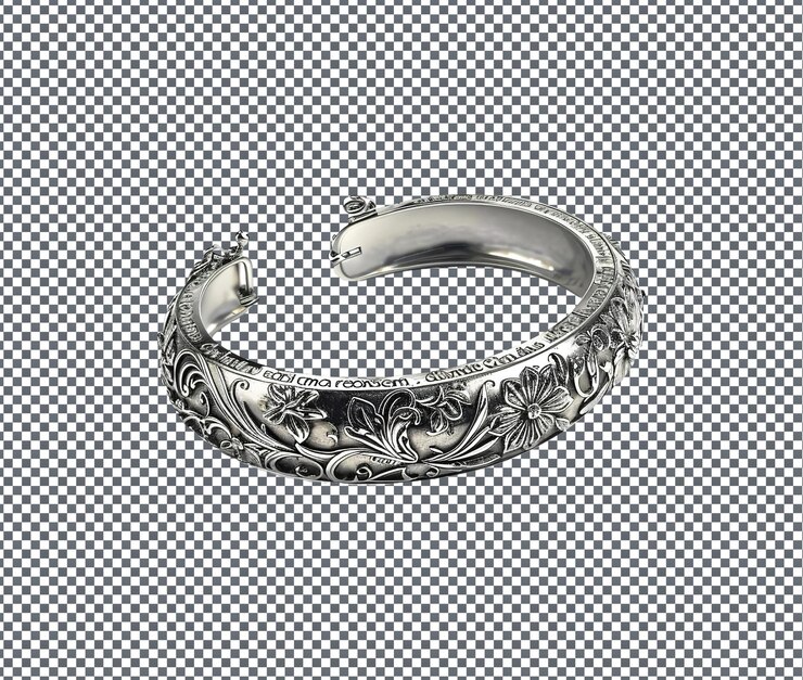 PSD hermosa pulsera aislada sobre un fondo transparente