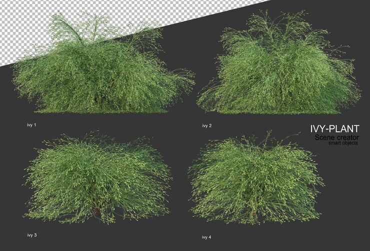 PSD hermosa variedad de flores en renderizado 3d