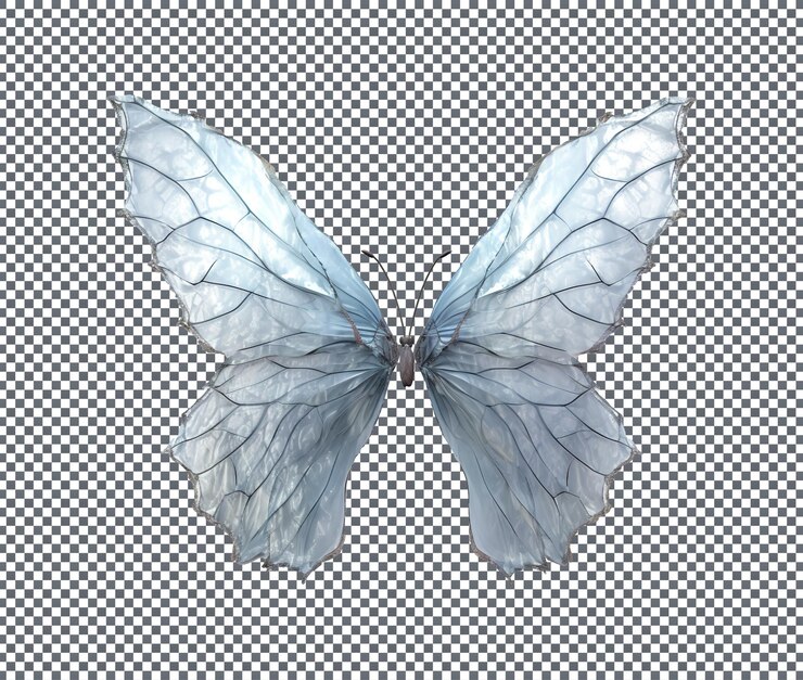 PSD hermosas alas de hadas mariposa aisladas trasfondo transparente